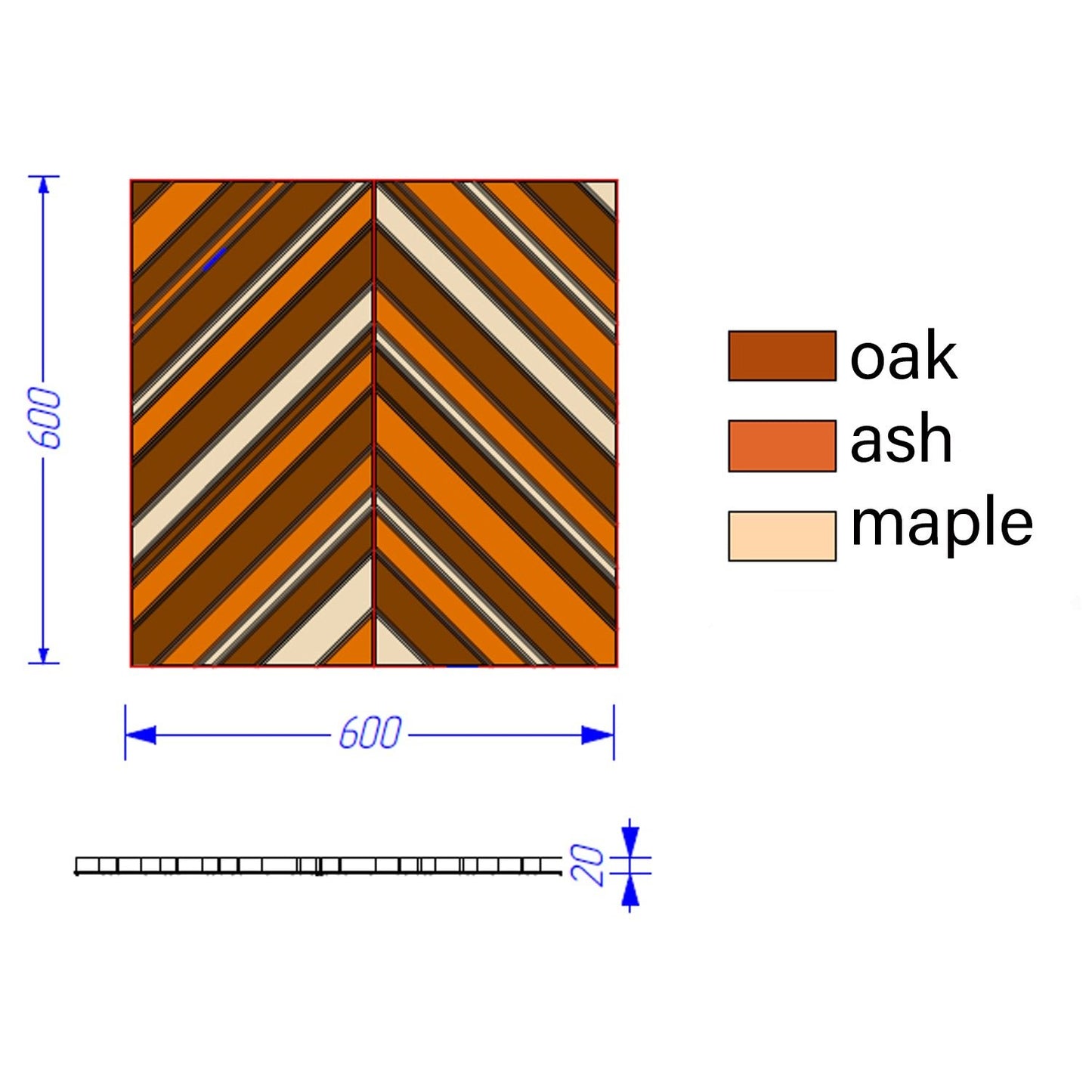 Wall Panel French Fir Zebra - UKRAINIAN PRODUCT DESIGN