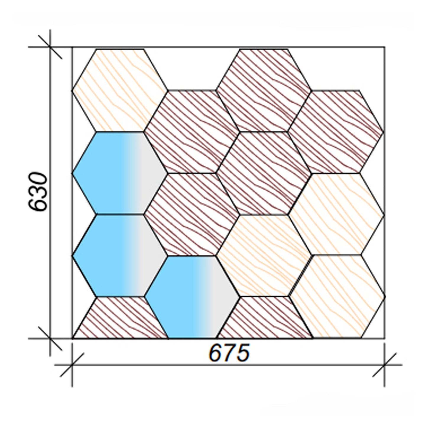 Wall Panel Mosaic Honey Mirror - UKRAINIAN PRODUCT DESIGN
