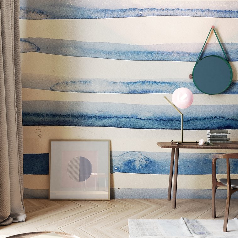 Wallpapers Watercolor srtip - UKRAINIAN PRODUCT DESIGN