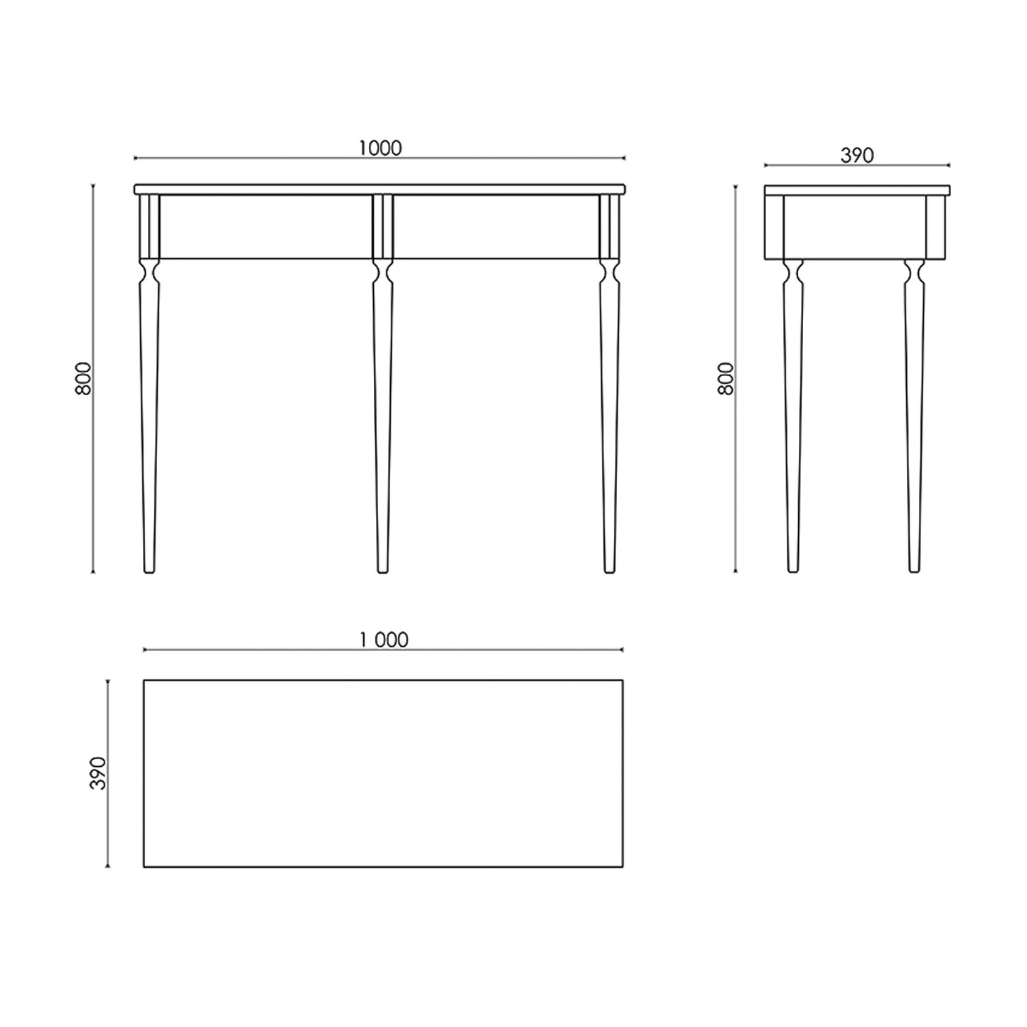 Wooden Console Essence Light - UKRAINIAN PRODUCT DESIGN