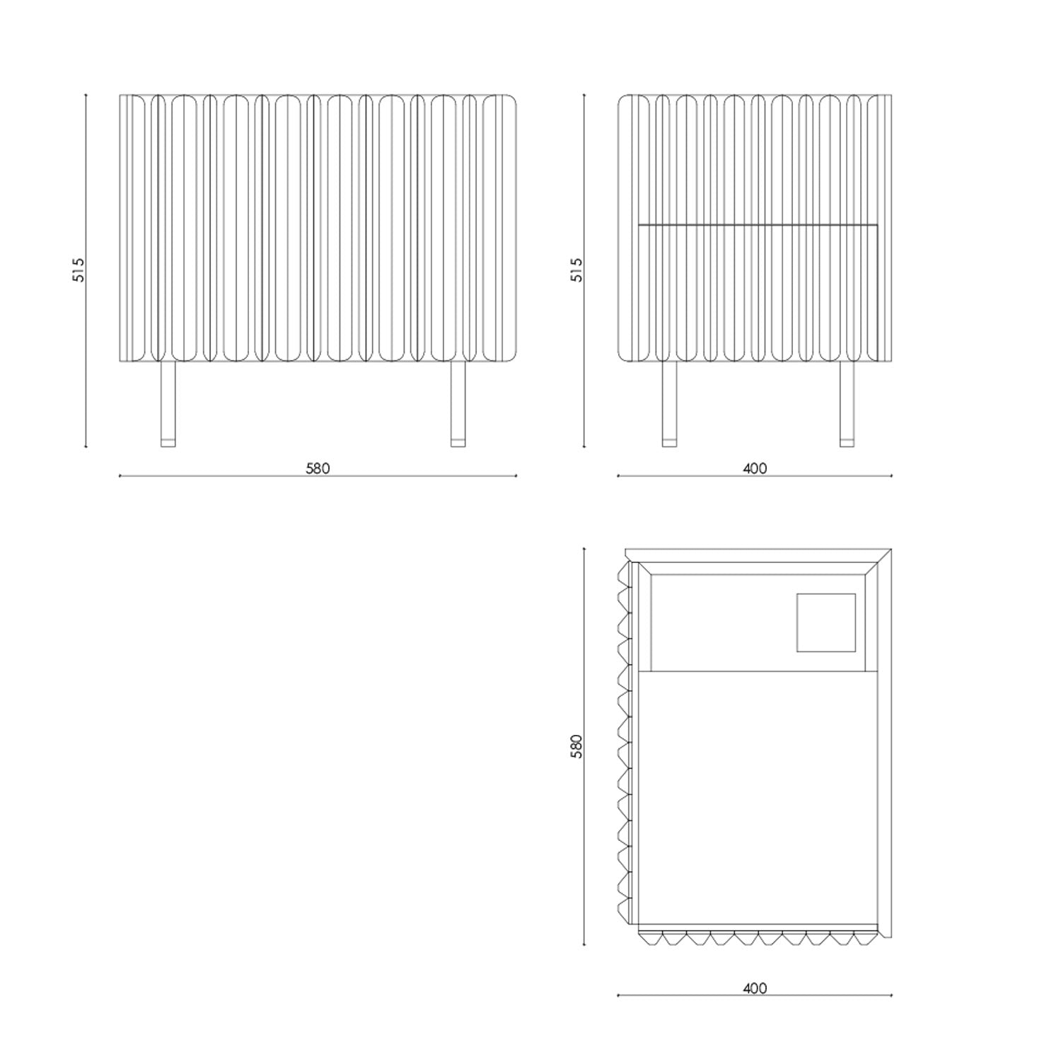 Bedside table Pontelli - UKRAINIAN PRODUCT DESIGN