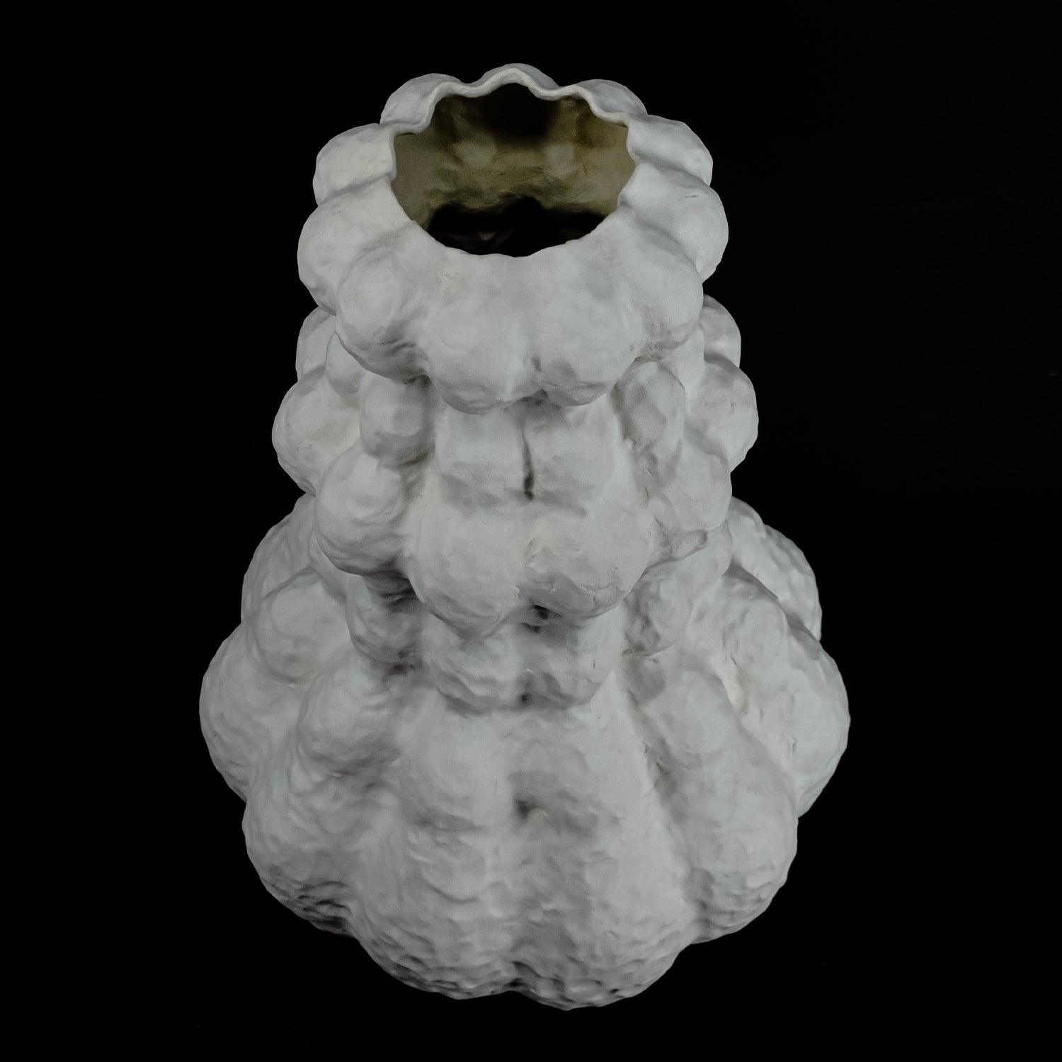 Ceramic Vase White Flora - UKRAINIAN PRODUCT DESIGN
