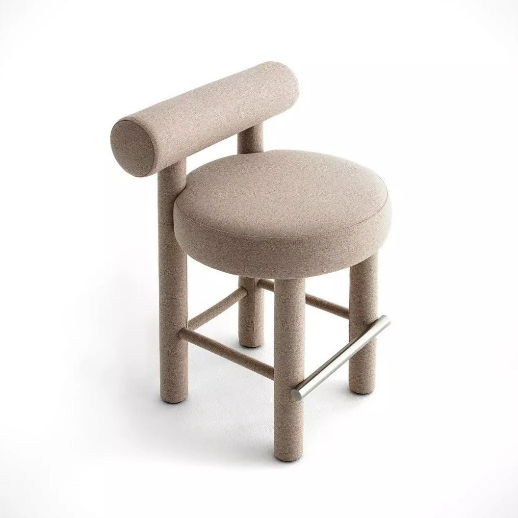 Low Bar Stool with backrest GROPIUS CS1 - UKRAINIAN PRODUCT DESIGN