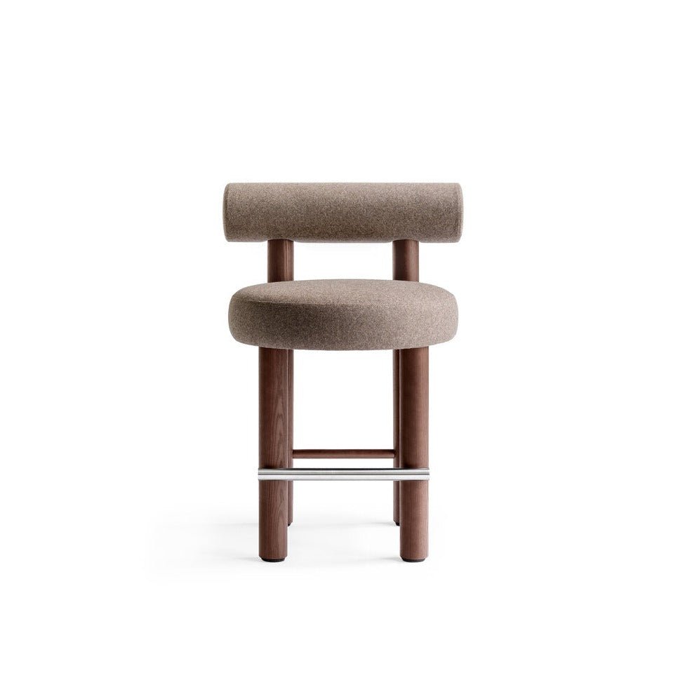 Low Bar Stool with backrest GROPIUS CS2 - UKRAINIAN PRODUCT DESIGN
