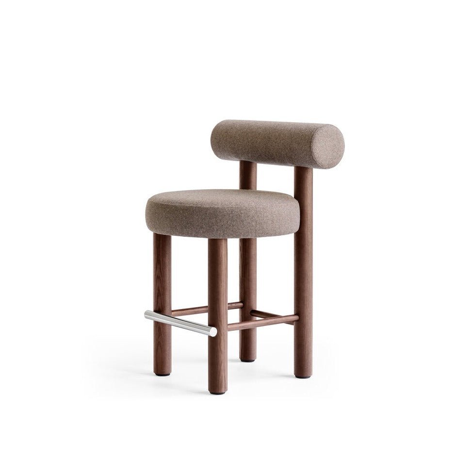 Low Bar Stool with backrest GROPIUS CS2 - UKRAINIAN PRODUCT DESIGN