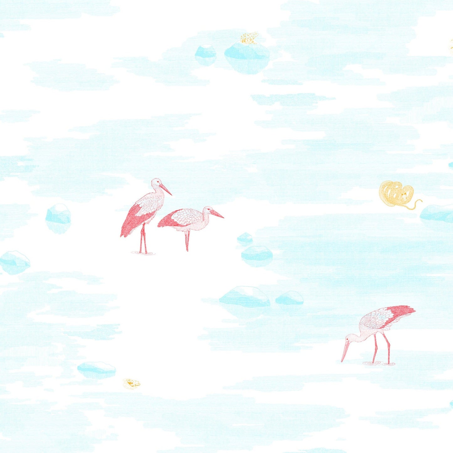 RGB wallpapers RIVER AND STORKS - UKRAINIAN PRODUCT DESIGN