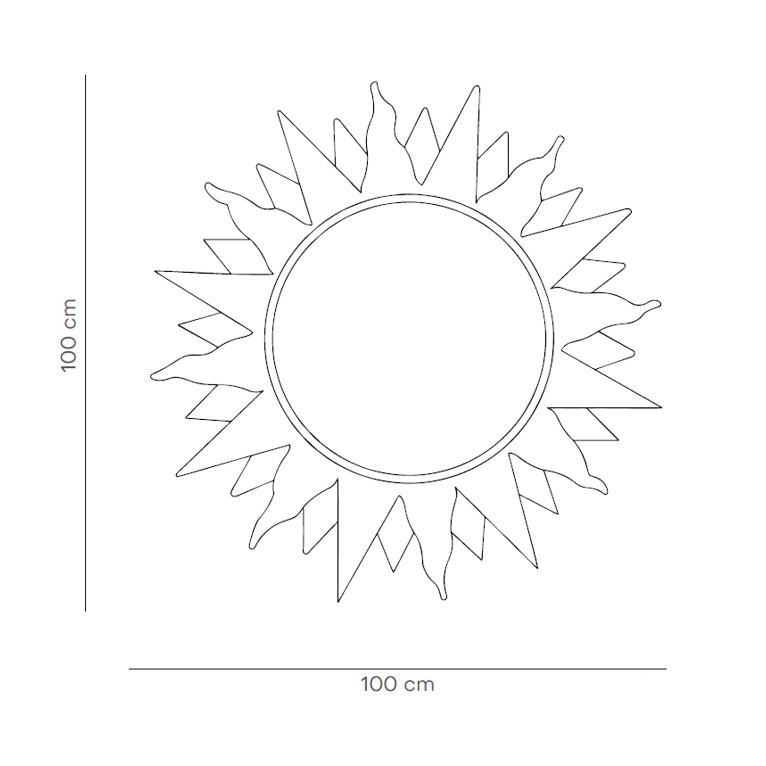 Wall Mirror SUN - UKRAINIAN PRODUCT DESIGN