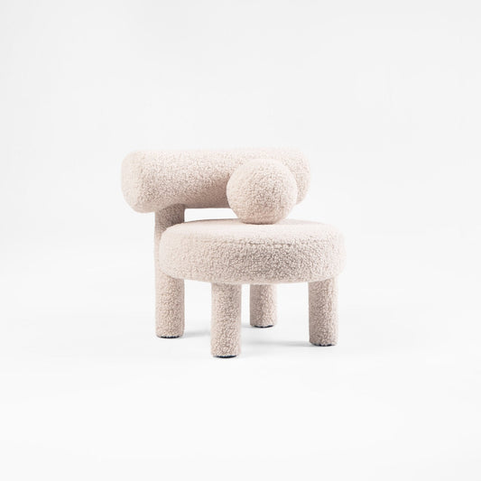 Baby Low Chair Gropius CS1 in Faux Fur - UKRAINIAN PRODUCT DESIGN