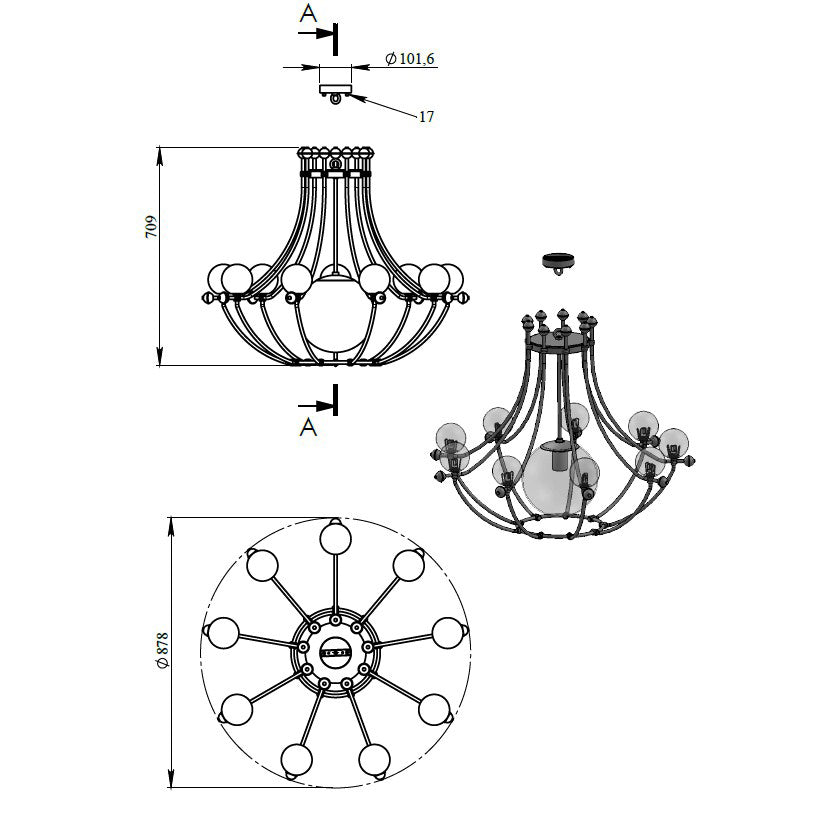 Lamp CRISTOPHE - UKRAINIAN PRODUCT DESIGN