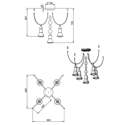 Pendant Lamp ARCH 7U - UKRAINIAN PRODUCT DESIGN