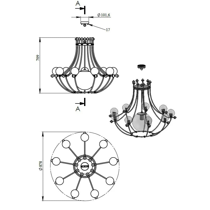 Pendant Lamp CLEMENTINE - UKRAINIAN PRODUCT DESIGN