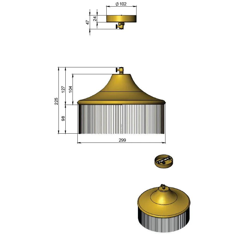 Pendant Lamp LO FRINGE SMALL - UKRAINIAN PRODUCT DESIGN