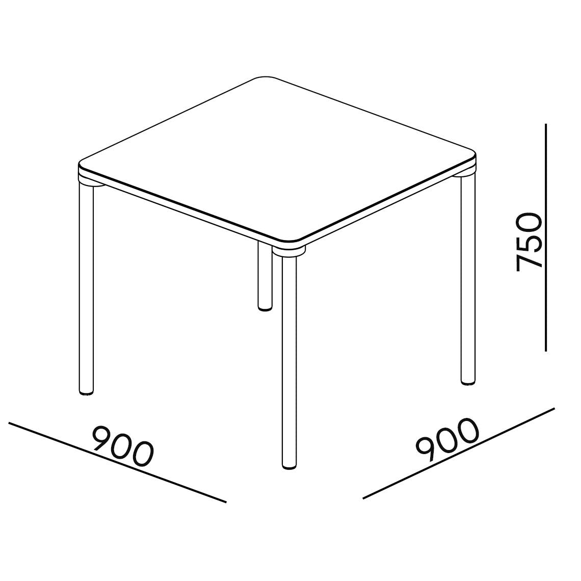 PIP Square Table - UKRAINIAN PRODUCT DESIGN