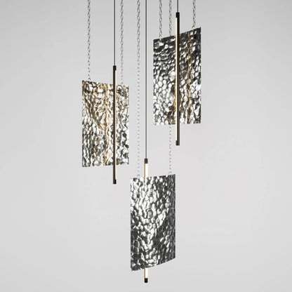 SVITLOTIN Pendant  Hammered Stamp Lamp - UKRAINIAN PRODUCT DESIGN