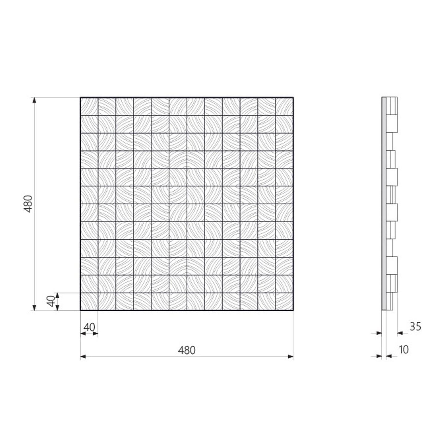 Wall Panel Mosaic trace - UKRAINIAN PRODUCT DESIGN