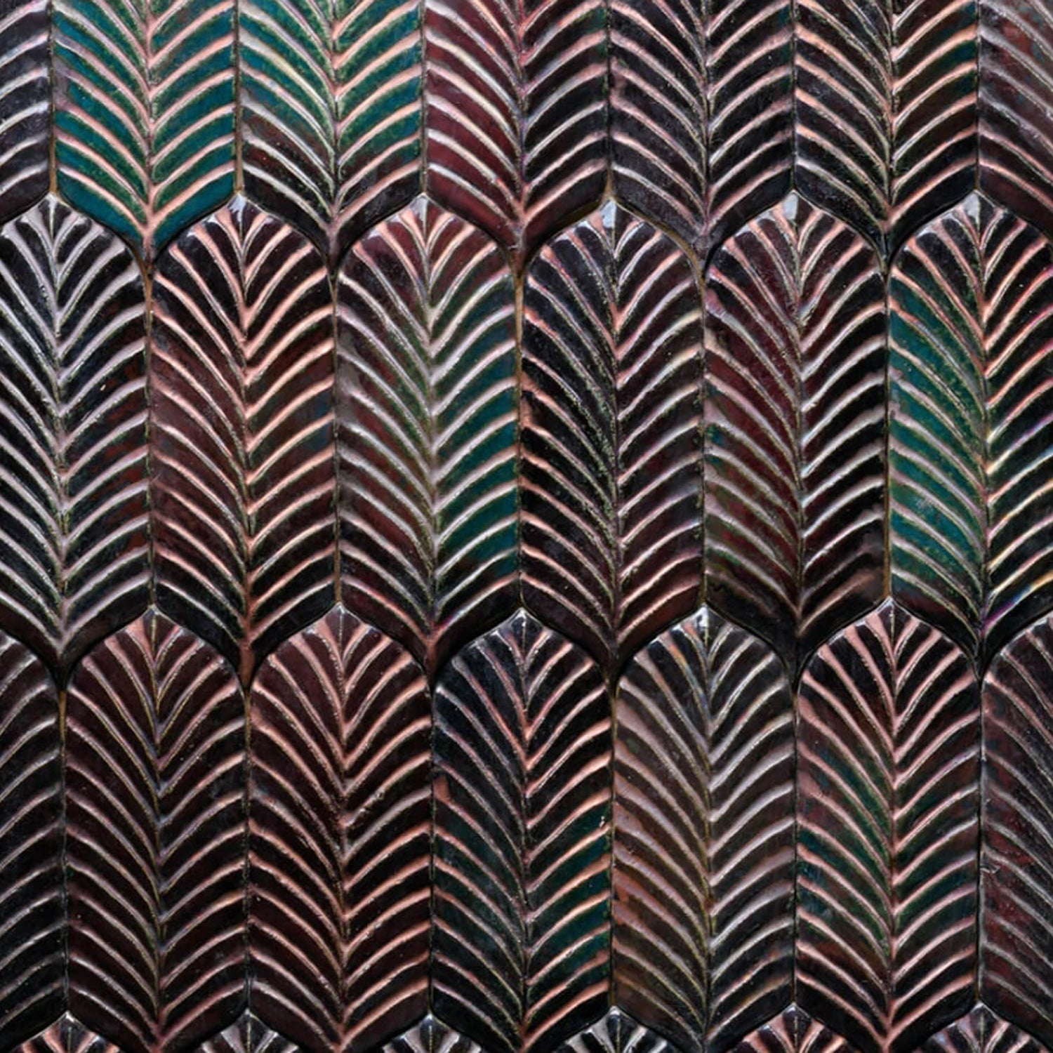 Ceramic Panel Palm Leaves - UKRAINIAN PRODUCT DESIGN