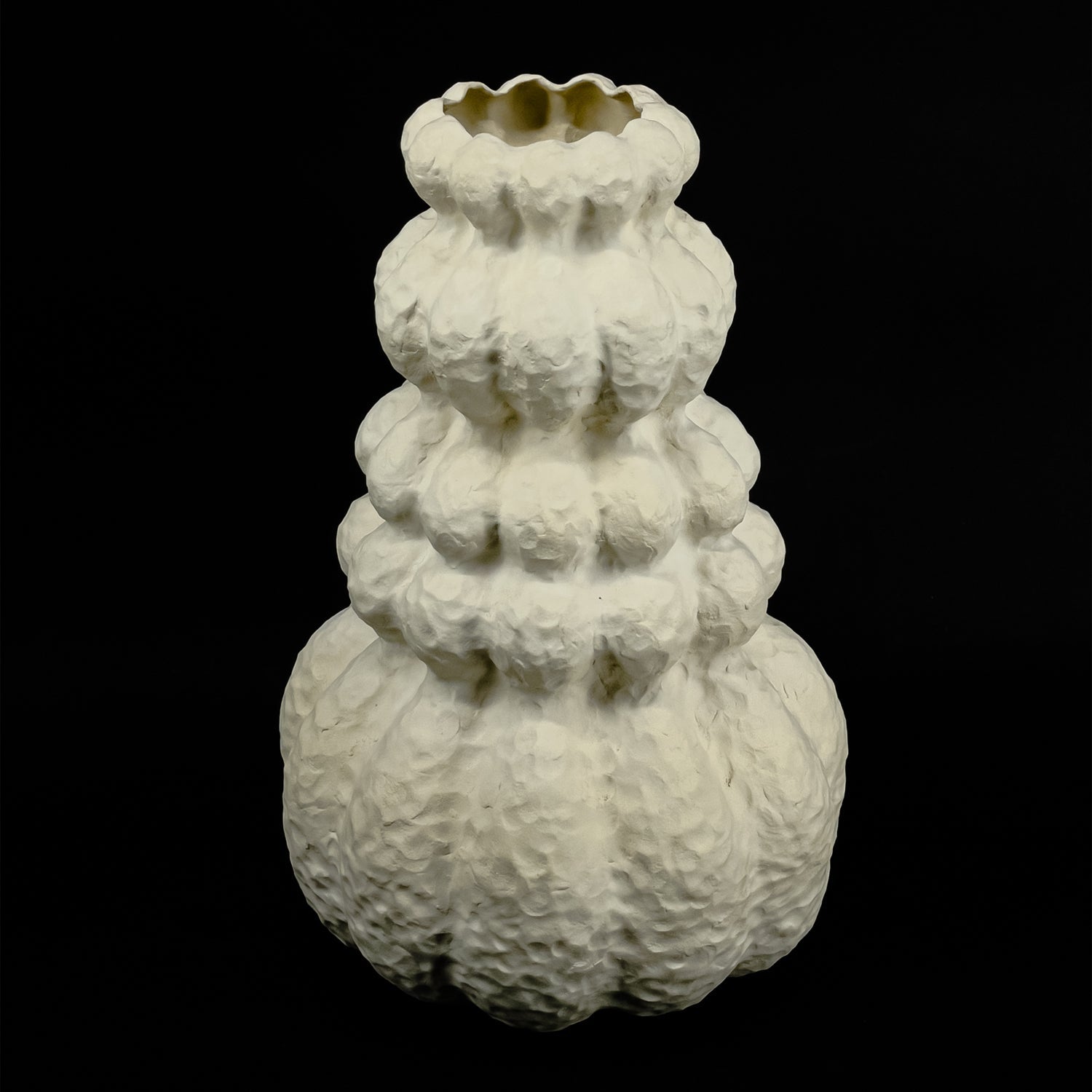 Ceramic Vase White Flora - UKRAINIAN PRODUCT DESIGN