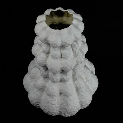 Ceramic Vase White Flora - UKRAINIAN PRODUCT DESIGN