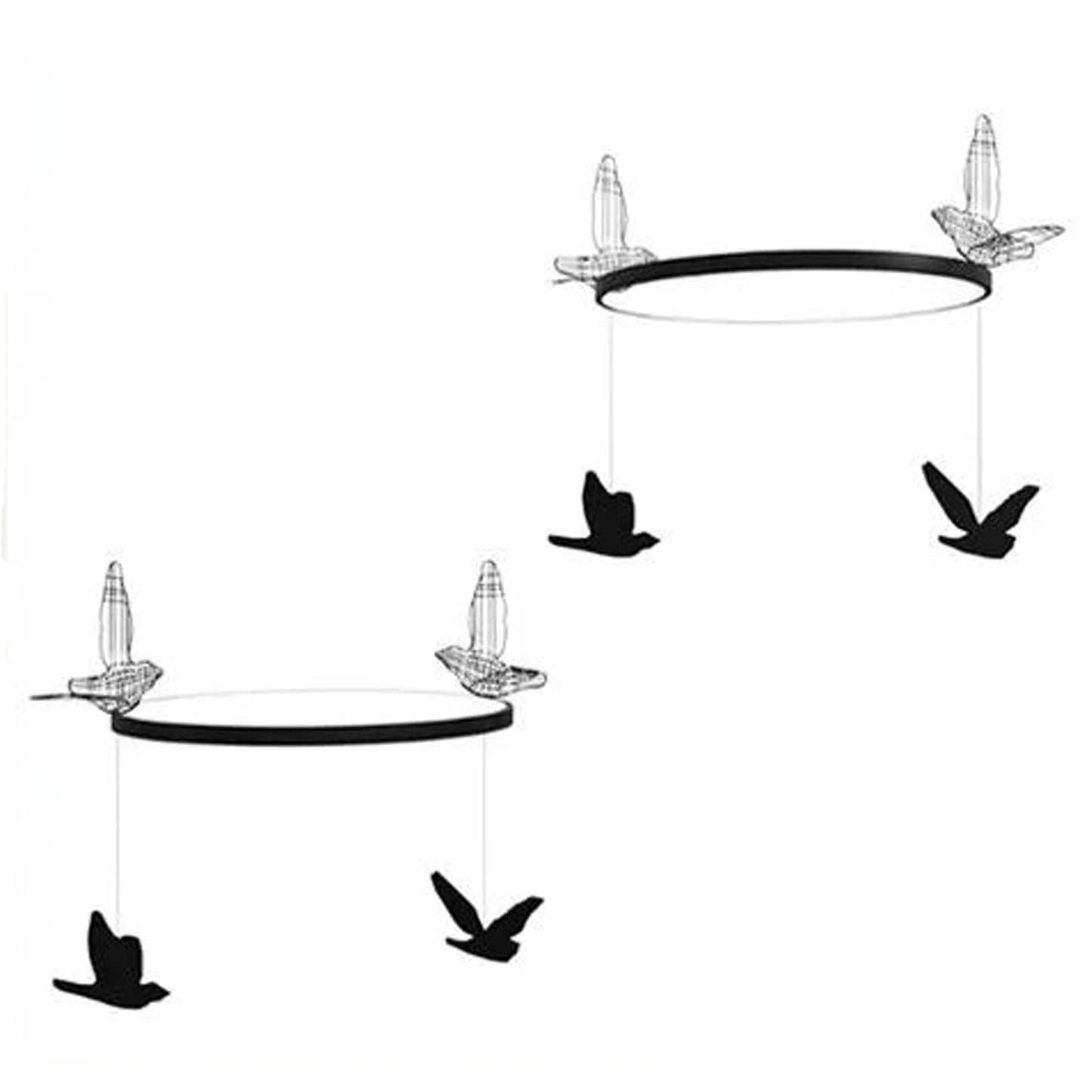 Pendant Circular Light Flight Shadows - UKRAINIAN PRODUCT DESIGN