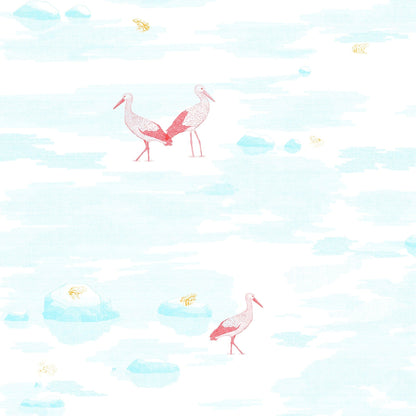RGB wallpapers RIVER AND STORKS - UKRAINIAN PRODUCT DESIGN