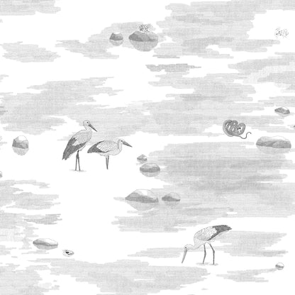 RGB wallpapers RIVER AND STORKS - UKRAINIAN PRODUCT DESIGN