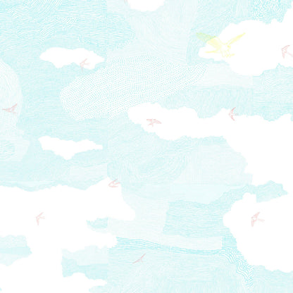 RGB wallpapers SWALOWS AND CLOUDS - UKRAINIAN PRODUCT DESIGN