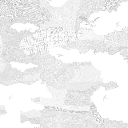 RGB wallpapers SWALOWS AND CLOUDS - UKRAINIAN PRODUCT DESIGN