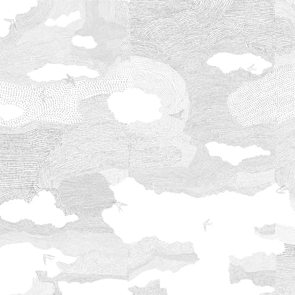RGB wallpapers SWALOWS AND CLOUDS - UKRAINIAN PRODUCT DESIGN