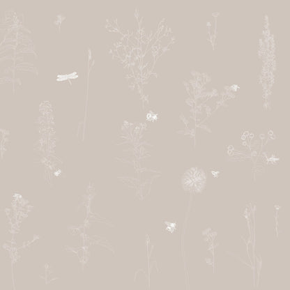 RGB wallpapers WILDFLOWERS AND BUMBLEBEES - UKRAINIAN PRODUCT DESIGN