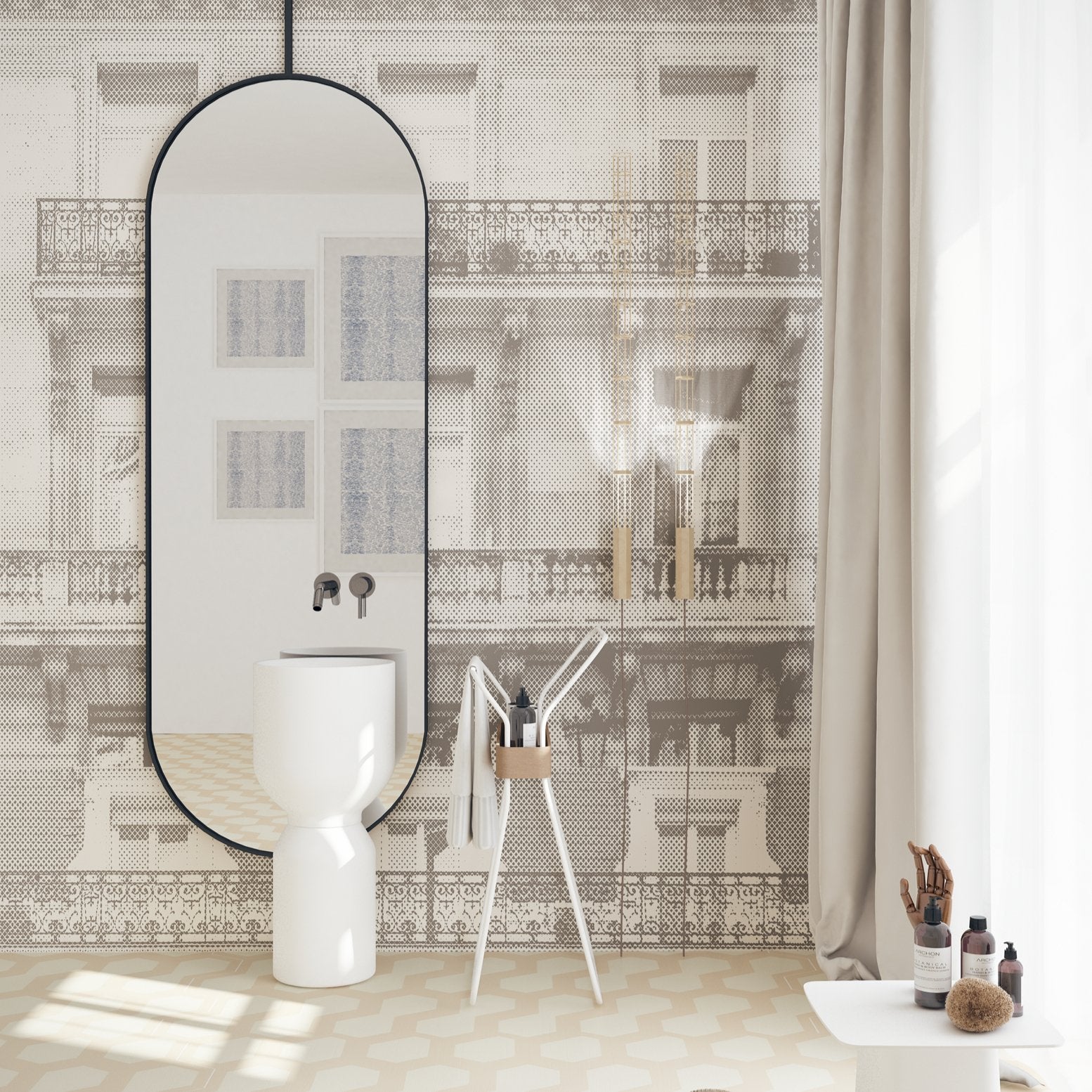 Wallpaper bathroom Paris - UKRAINIAN PRODUCT DESIGN